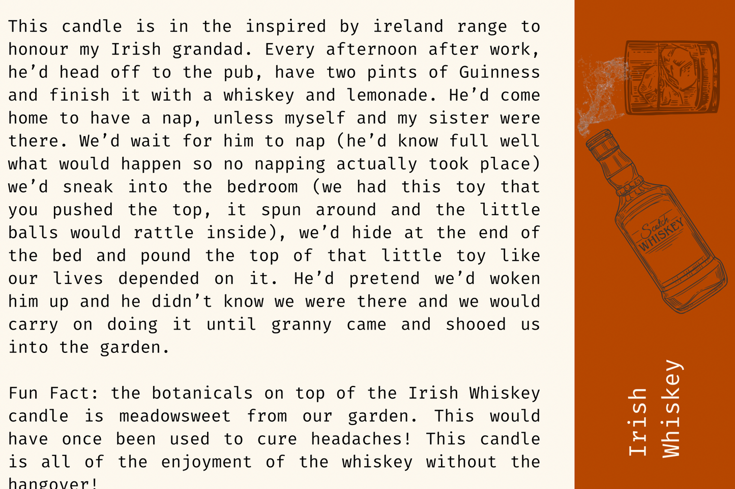 Irish Whiskey Candle