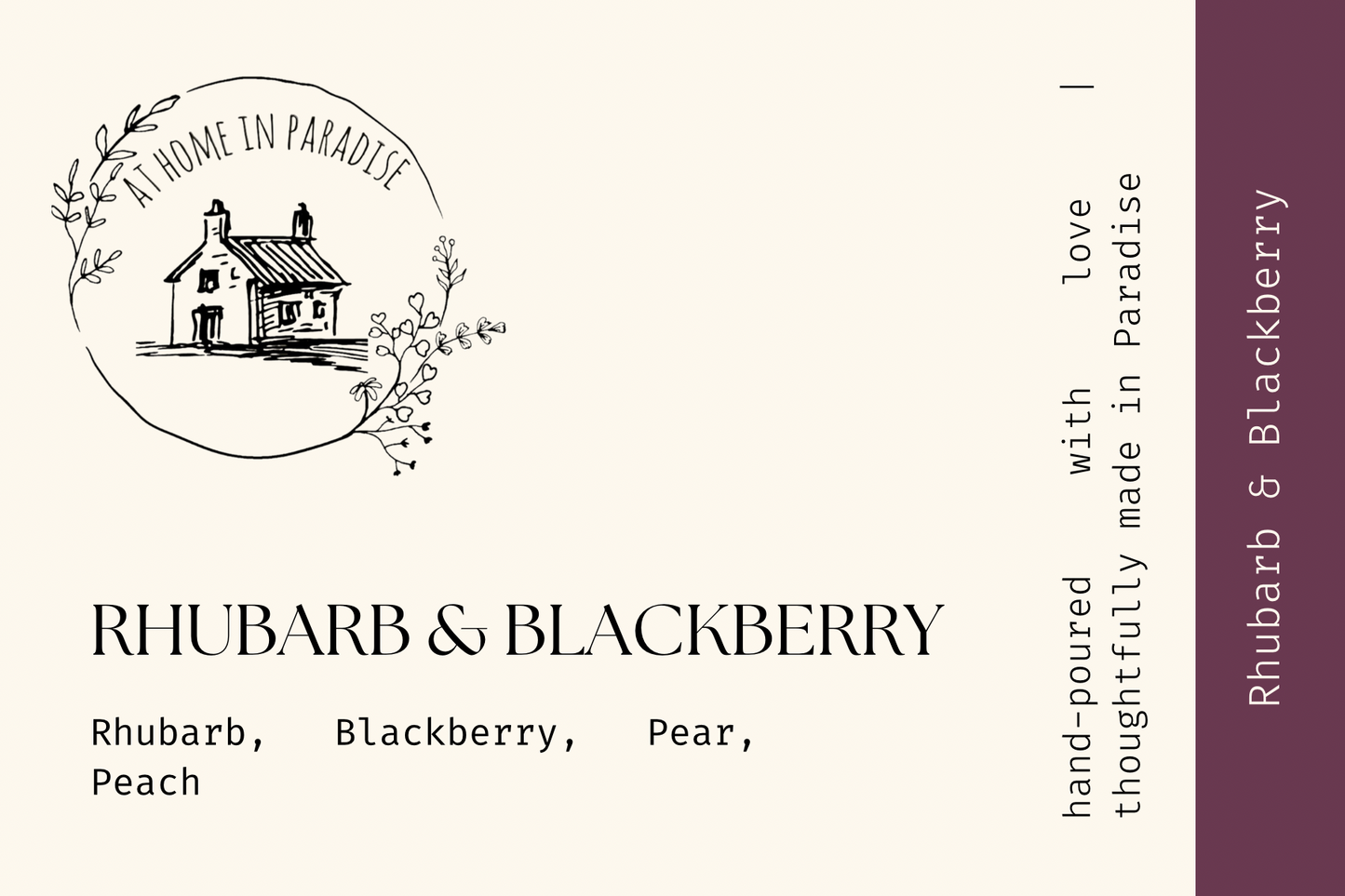 Rhubarb & Blackberry Candle